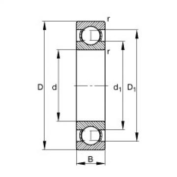  61900 FAG Deep groove ball bearing 