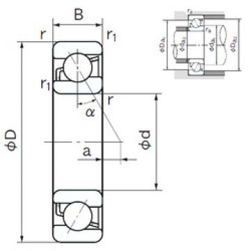  7008 NACHI Angular Contact Ball bearing 