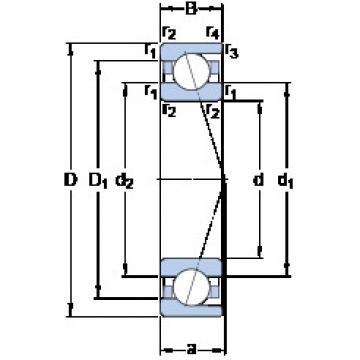  7008 CD/HCP4A KF Angular Contact Ball bearing 