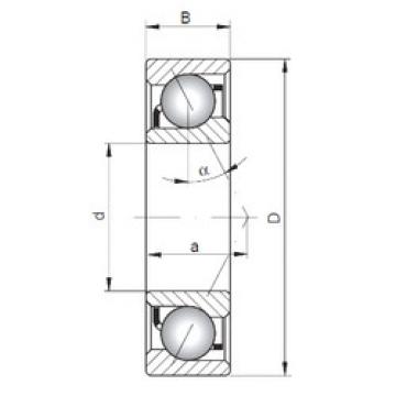  7008 A IO Angular Contact Ball bearing 