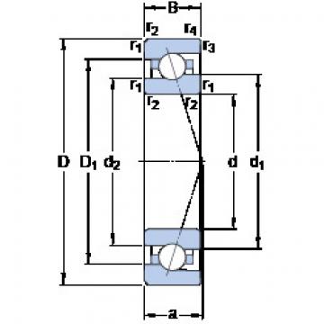  7007 CE/HCP4A KF Angular Contact Ball bearing 