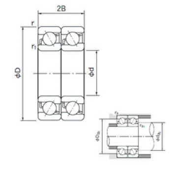  7007DT NACHI Angular Contact Ball bearing 