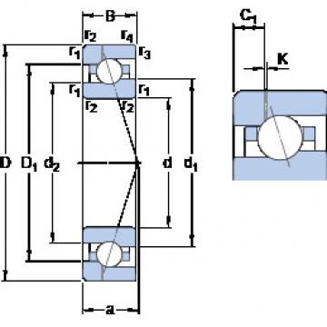  7007 CE/HCP4AH1 KF Angular Contact Ball bearing 