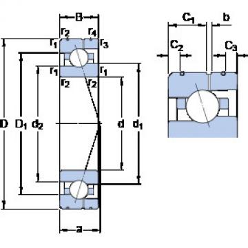  7007 CE/P4AL KF Angular Contact Ball bearing 