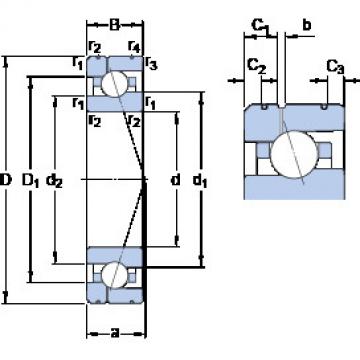  7007 CE/HCP4AL1 KF Angular Contact Ball bearing 