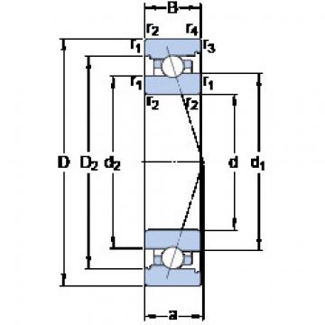  7008 ACB/P4A KF Angular Contact Ball bearing 