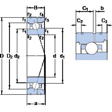  7009 ACB/P4AL KF Angular Contact Ball bearing 